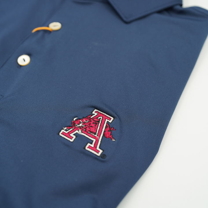 Peter Millar Hog in Front of 'A' Polo | Navy