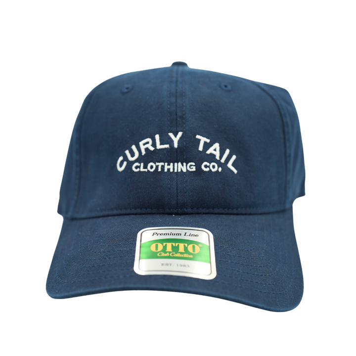 Hi-Fin Otto 'Curly Tail' Script Hat | Navy