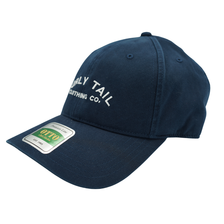 Hi-Fin Otto 'Curly Tail' Script Hat | Navy