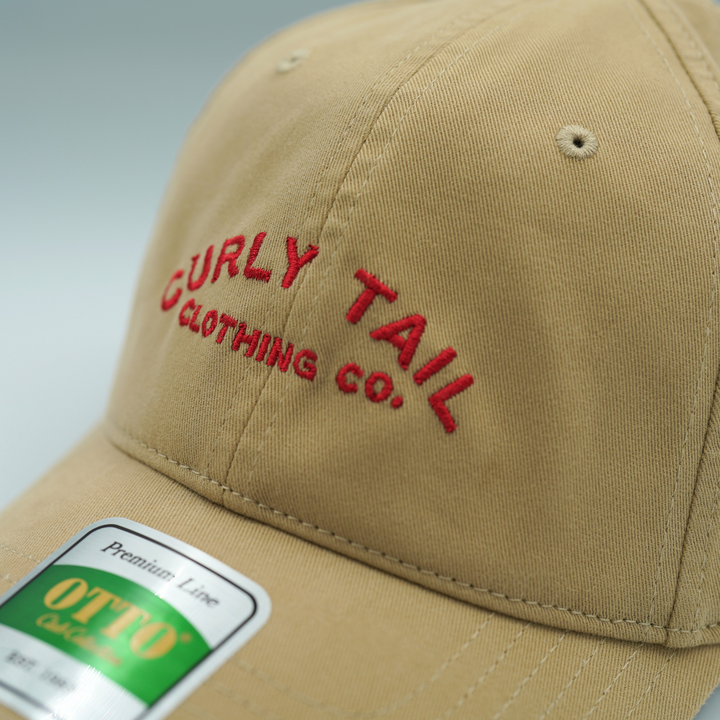 Hi-Fin Otto 'Curly Tail' Script Hat | Khaki
