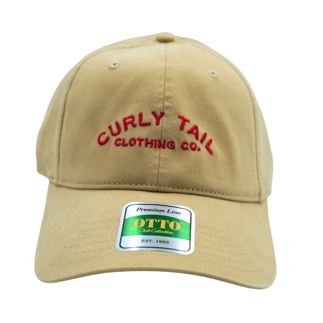 Hi-Fin Otto 'Curly Tail' Script Hat | Khaki