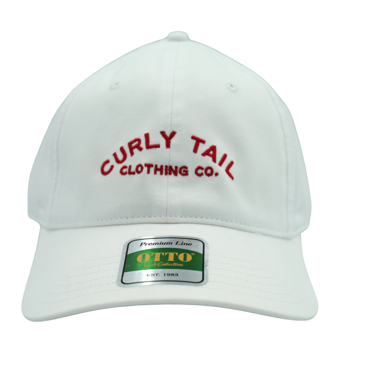 Hi-Fin Otto 'Curly Tail' Script Hat | White