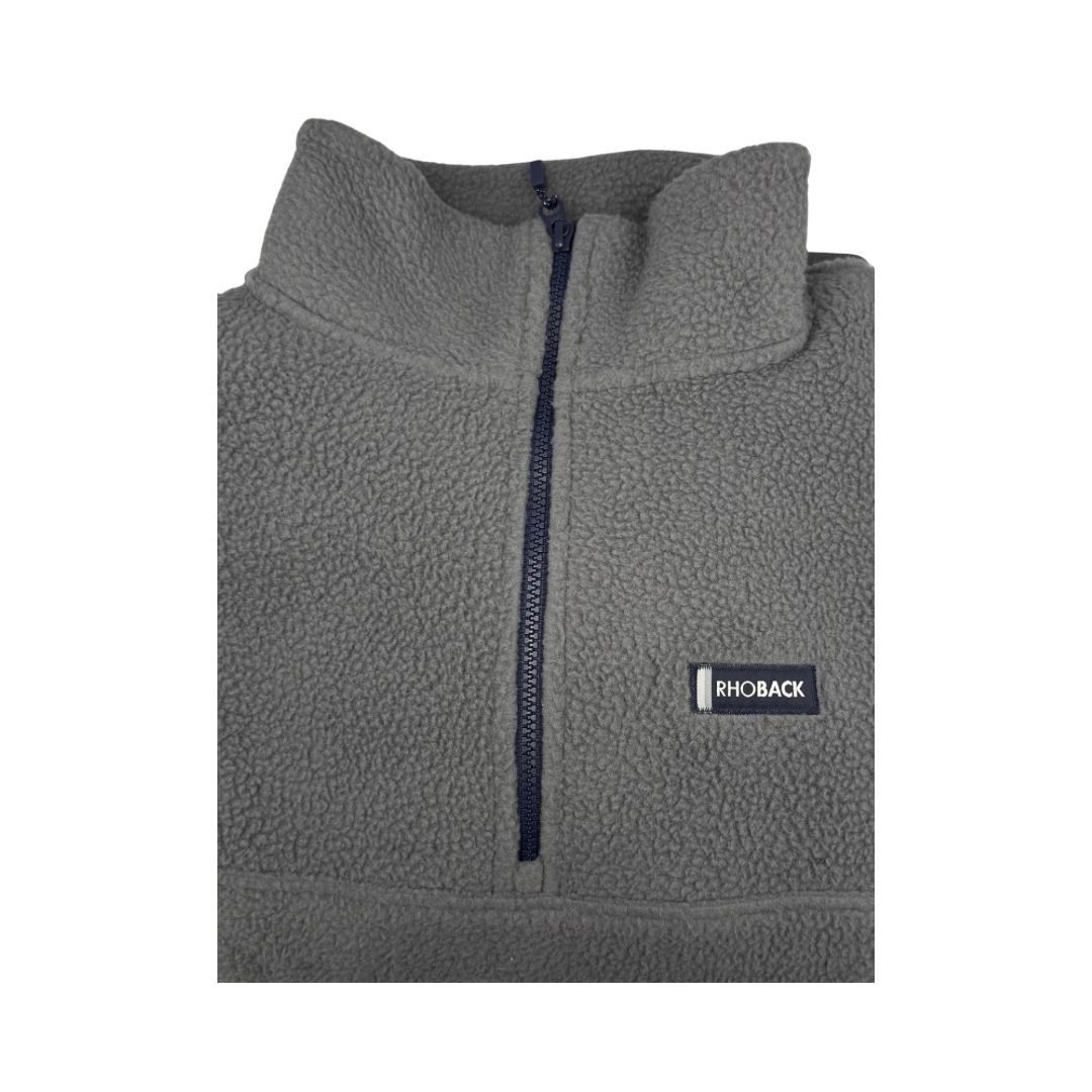 Rhoback X Curly Tail Fleece Pullover | Grey