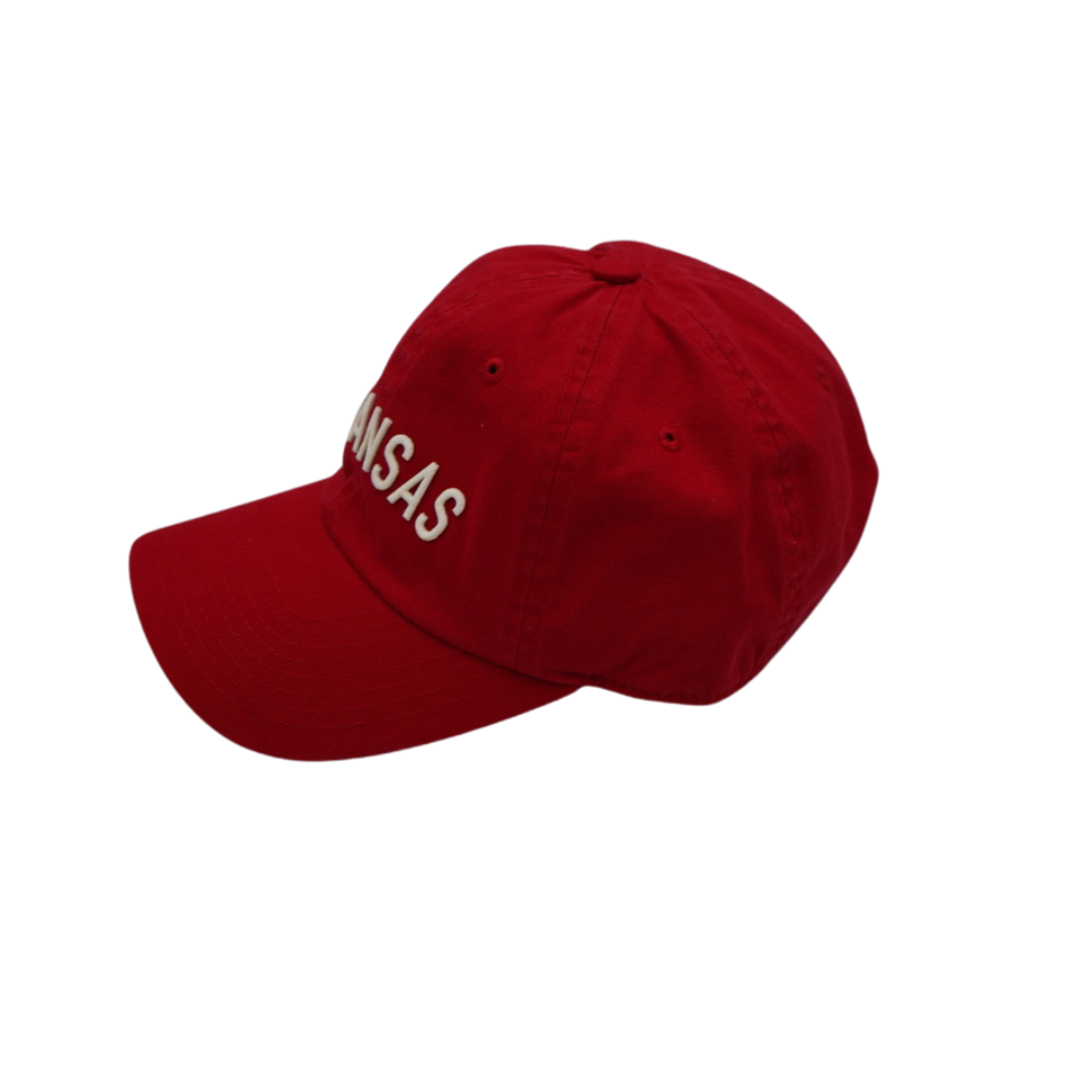 Washed Slouch Arkansas Hat| Crimson
