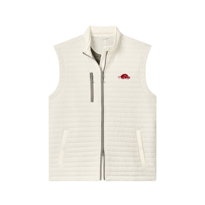 Slobbering Hog Full Zip Vest | White
