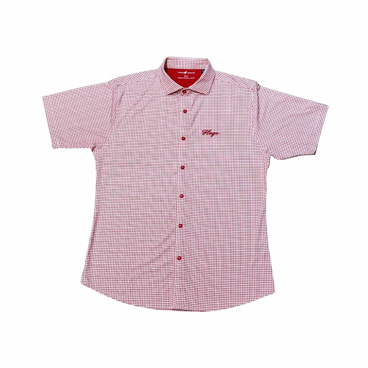 Hogs Script Polo|  Crimson