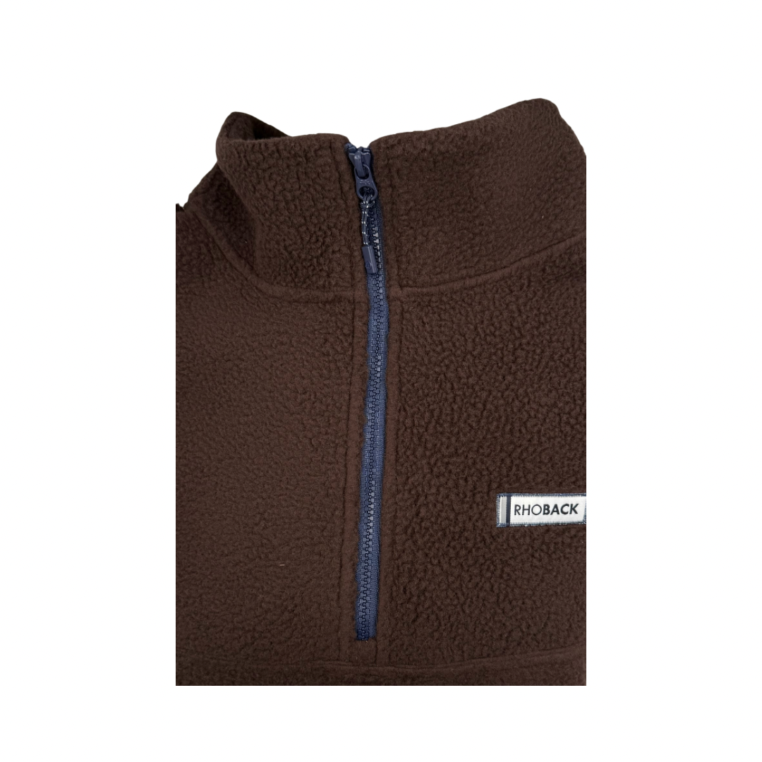 Rhoback X Curly Tail Fleece Pullover | Brown