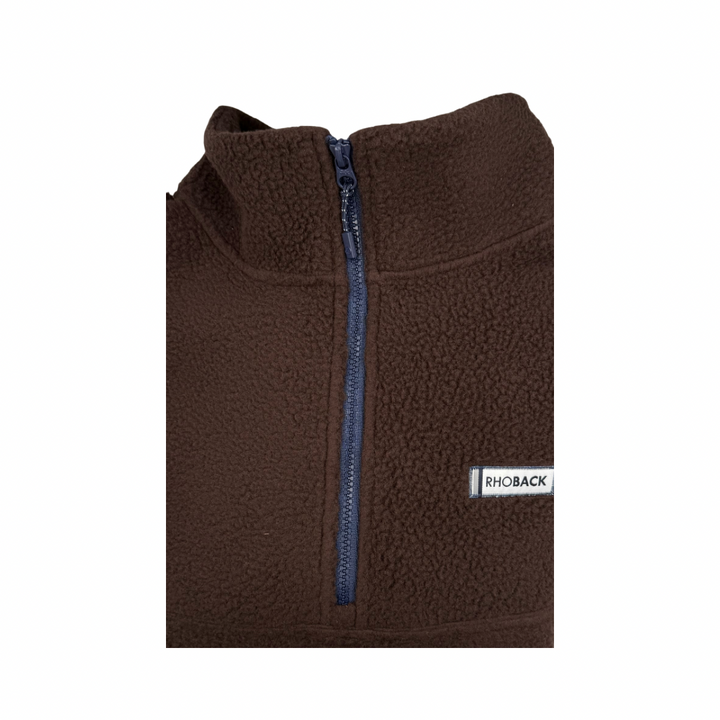 Rhoback X Curly Tail Fleece Pullover | Brown