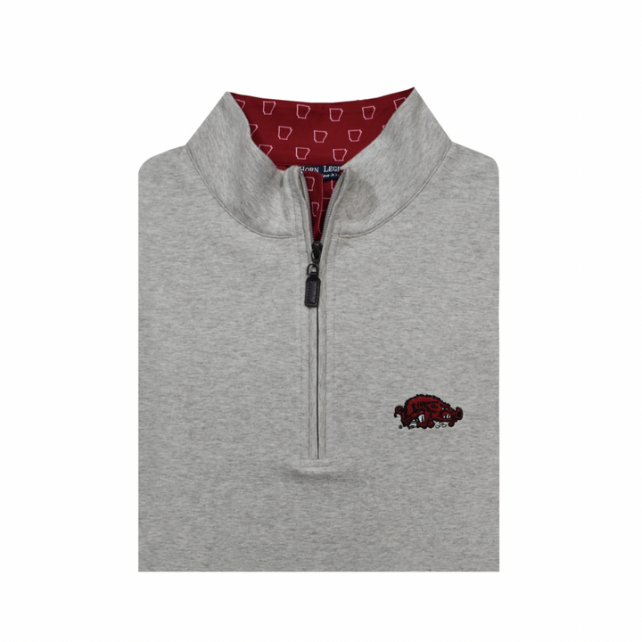 Arkansas Slobber Hog 1/4 Zip| Stone