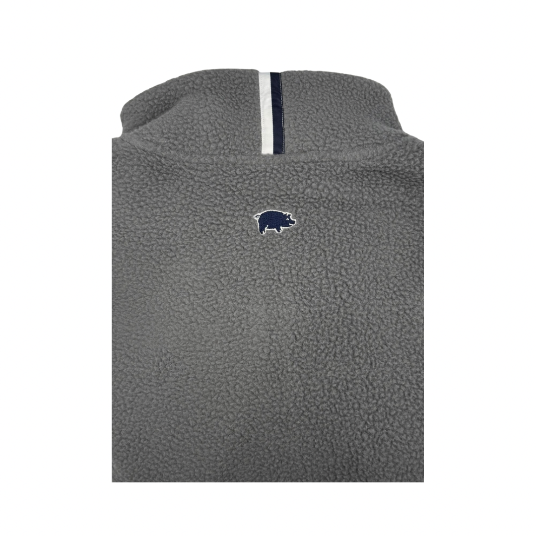 Rhoback X Curly Tail Fleece Pullover | Grey