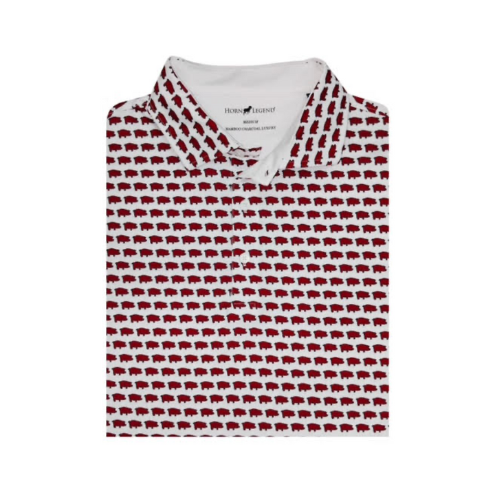All-Over Curly Tail Polo| White