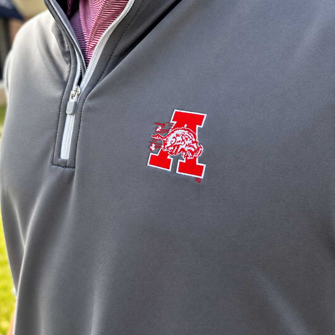 Hog in Front of 'A'  Vest | Iron