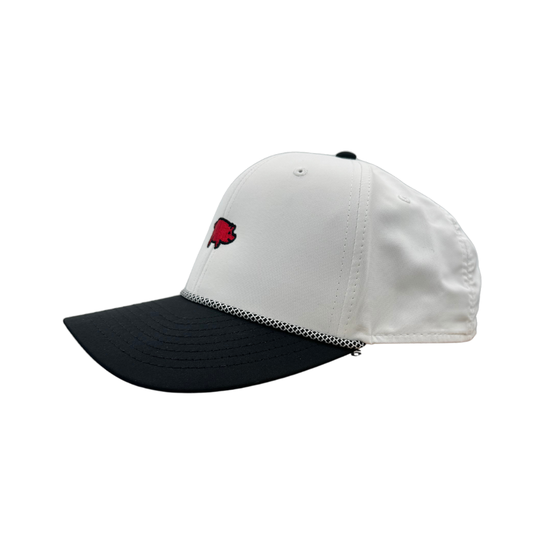 Curly Tail Wingman 2-Tone Hat| Black & White