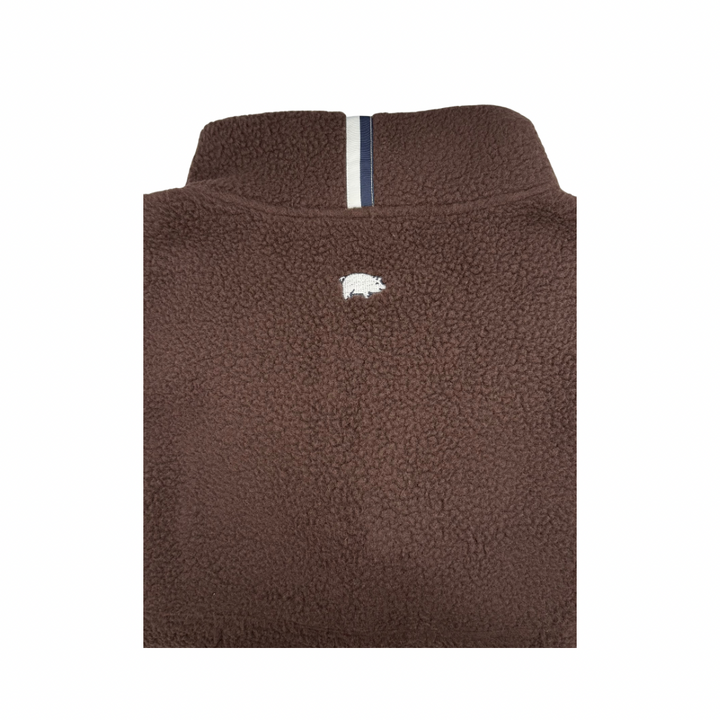 Rhoback X Curly Tail Fleece Pullover | Brown