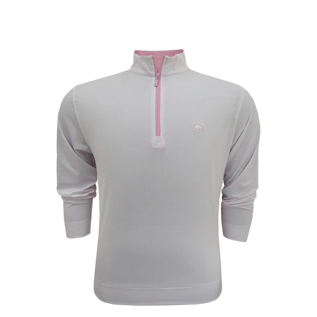 Curly Tail State 1/4 Zip| Rose Quartz