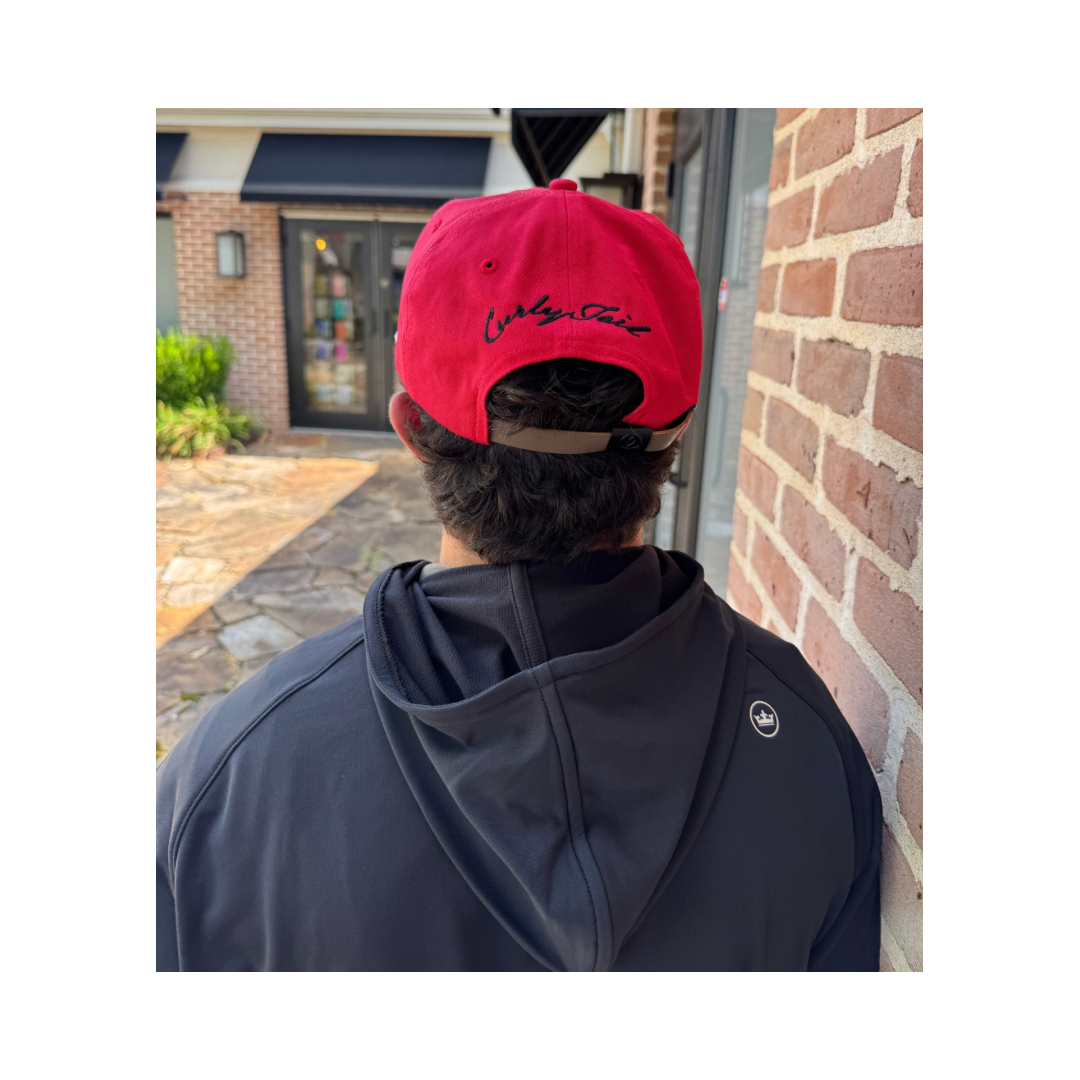 Curly Tail  Rope Cap| Crimson