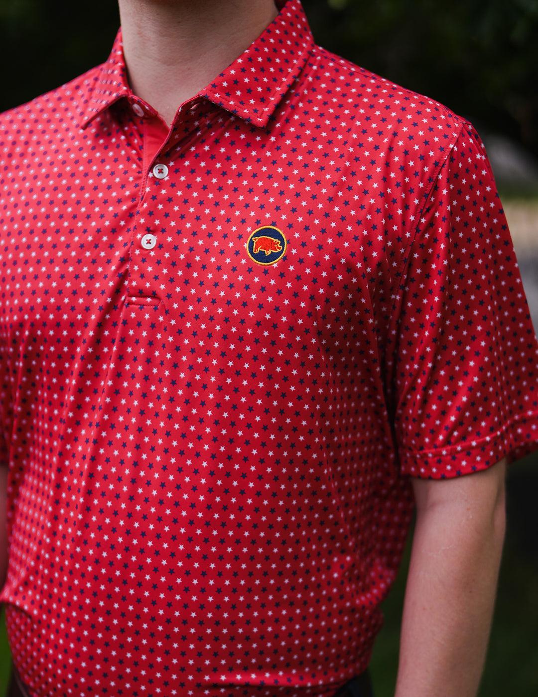 Curly Tail 1977 Stars Polo | Red