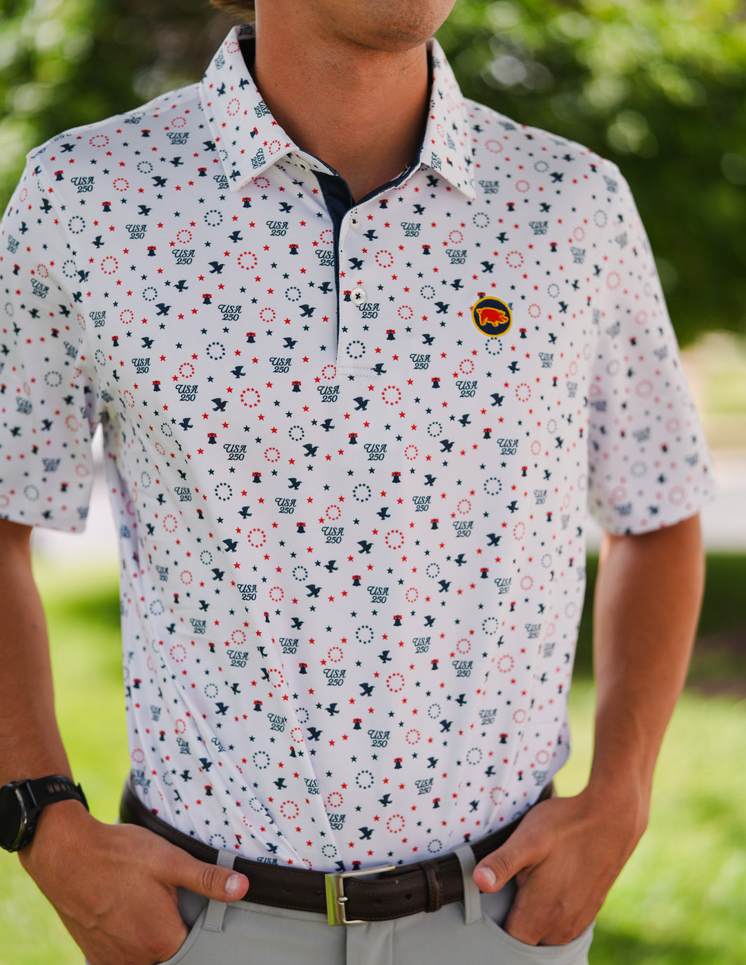 Curly Tail 1992 'USA' 250th Polo | White