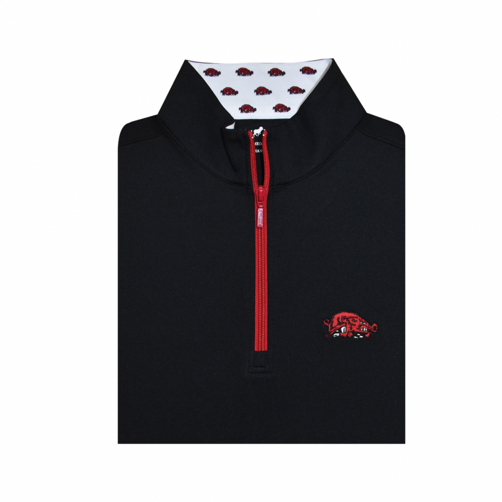 Horn Legend Arkansas Slobber Hog 1/4 Zip | Black – Walker Brothers