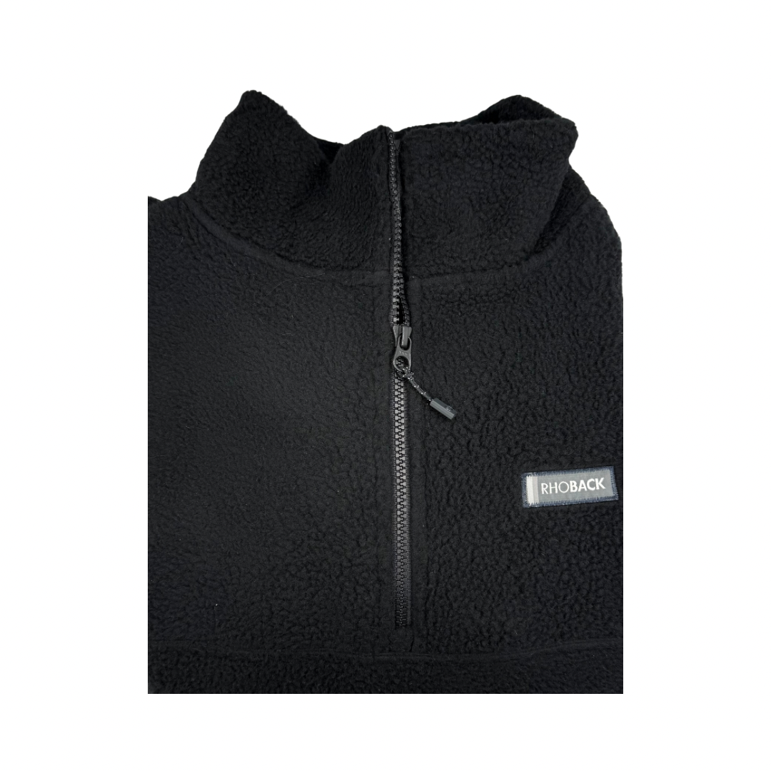 Rhoback X Curly Tail Fleece Pullover | Black