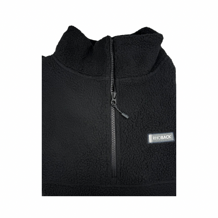 Rhoback X Curly Tail Fleece Pullover | Black