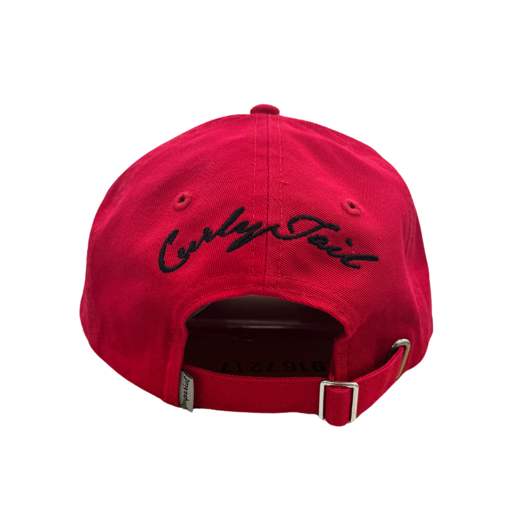 The Original Buckle Curly Tail Hat| Crimson