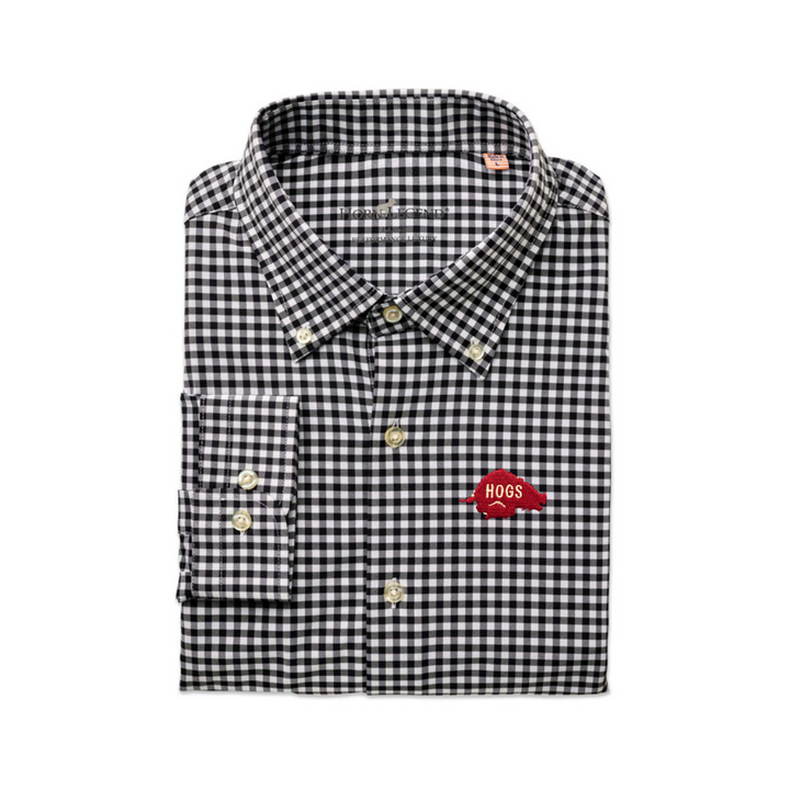Horn Legend 70s Hog Button Up Shirt | Black