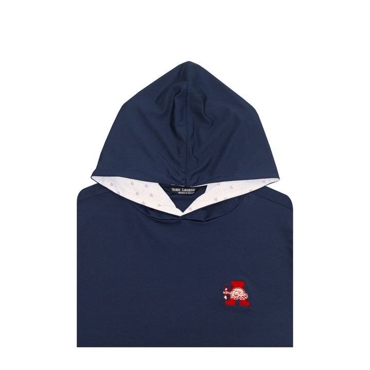 Horn Legend Hog in Front of 'A' Hoodie | Navy