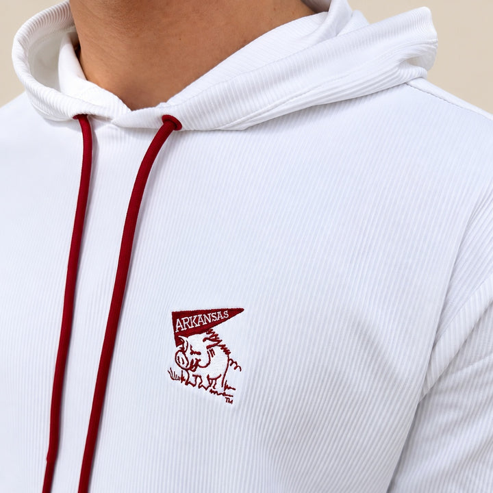 Pennant Hog Hoppin Pop Hoodie|  White