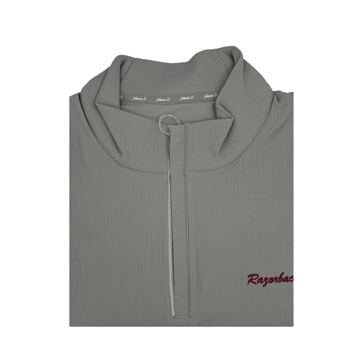 Johnnie-O 'Razorbacks' Script Hoppin 1/4 Zip |Seal