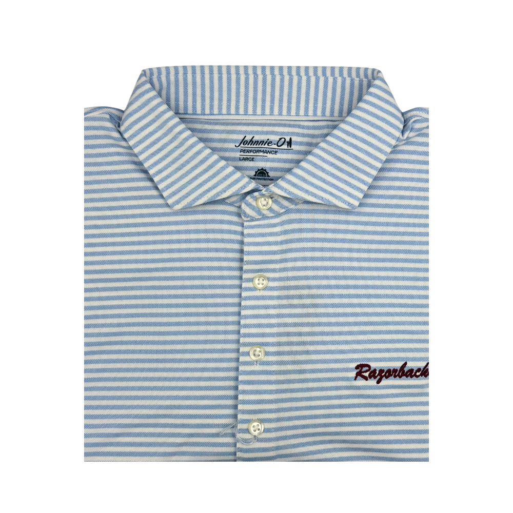 Johnnie-O 'Razorbacks' Script Stetsons Polo | Maliblu – Walker Brothers