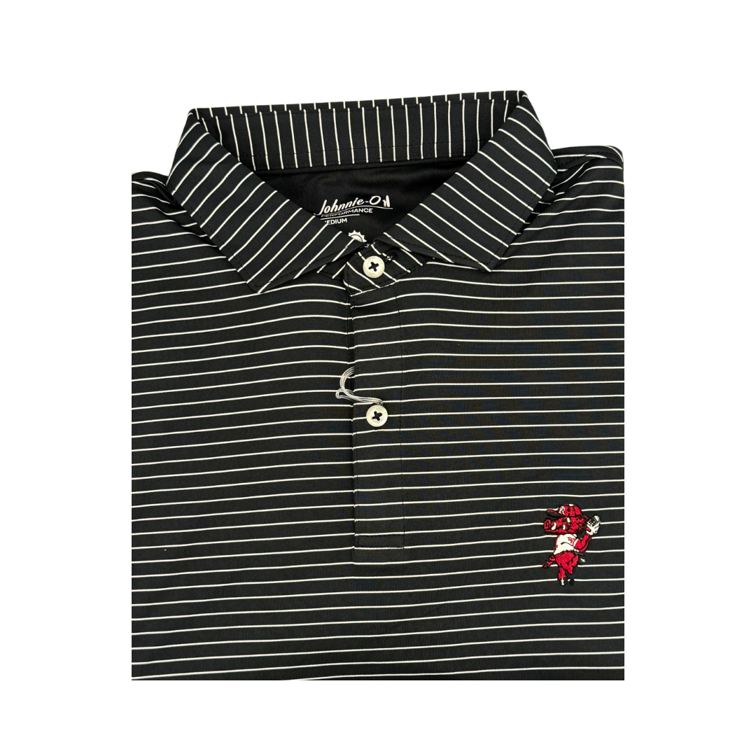 Johnnie-O Baseball Hog Beau Polo | Black