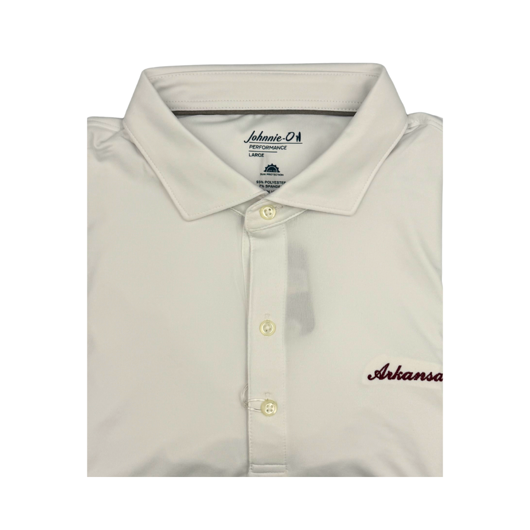 Johnnie-O 'Arkansas' Scrip Birdie Polo | White