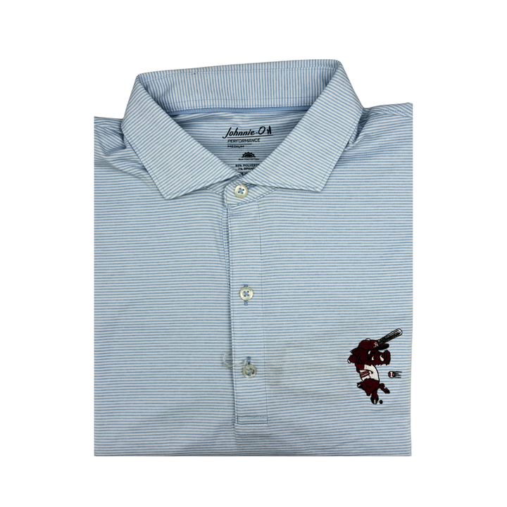 Johnnie-O Baseball Hog Lyndonn Polo | Gulf Blue - XXL