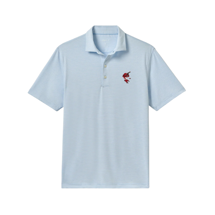 Johnnie-O Baseball Hog Lyndonn Polo | Gulf Blue - XXL