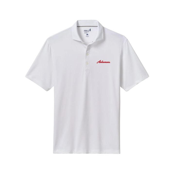 Johnnie-O 'Arkansas' Scrip Birdie Polo | White
