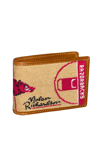 Needlepoint Nolan Richardson Court Wallet